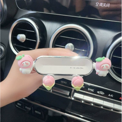 Car phone holder – Car phone holder, cartoon - peach-headed-bunny-advanced-enhanced-version-standard