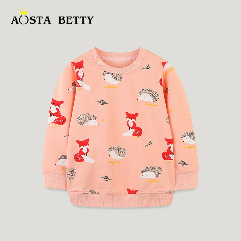 Sudadera niño 2024 otoño estilo europeo estampado manga larga​