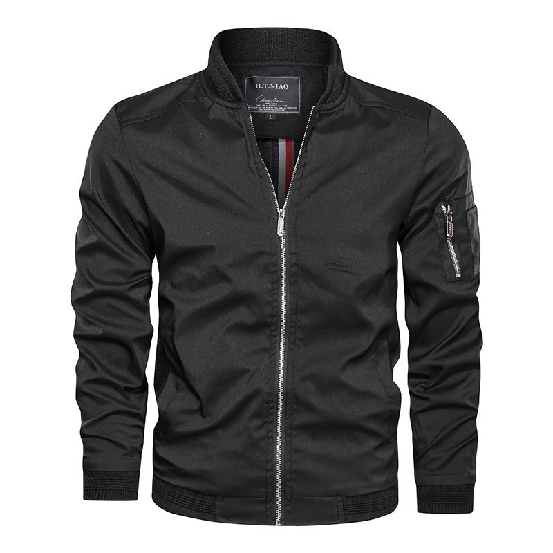 Giacca casual da baseball slim fit, sottile, in versione air, per uomo, primavera e autunno, tuta da volo Force No.1_voghion.com