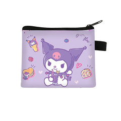New Kuromi Children's Pocket Card Holder for Girls, High-End Style, Large Capacity Key and Card Case, Short Length, Lightweight Bag, Wholesale