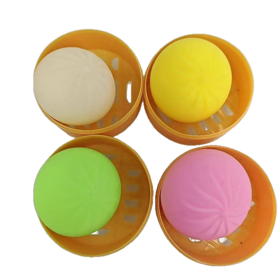 Simulación de vapor de cara sonriente colorida gran bolón pellizcado pellizco dulce rebote lento jugar bolón de malta 8.5c