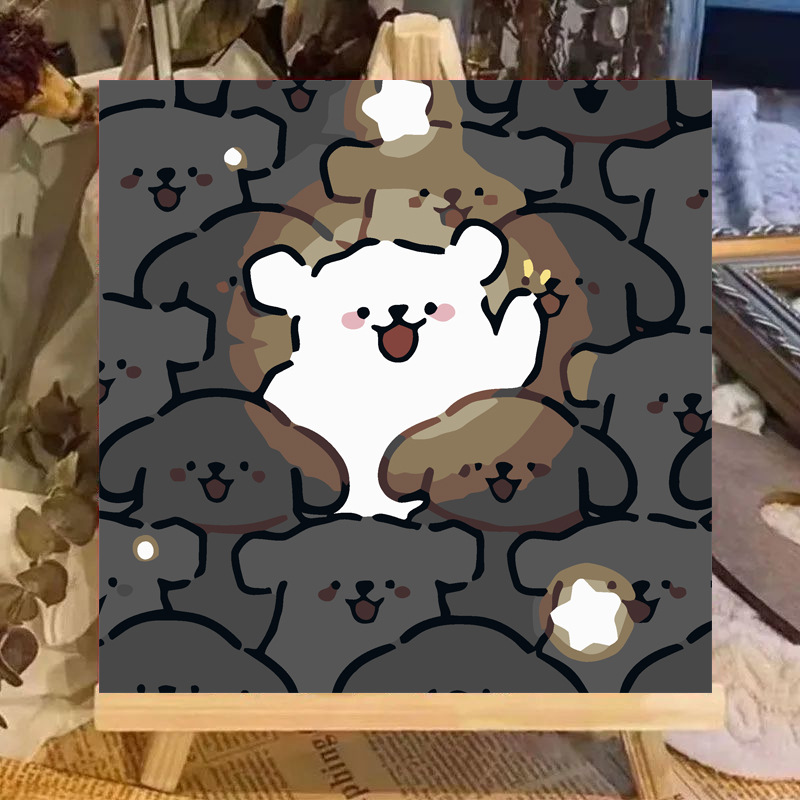 R022 / 20*20cm paint+brush+backing board