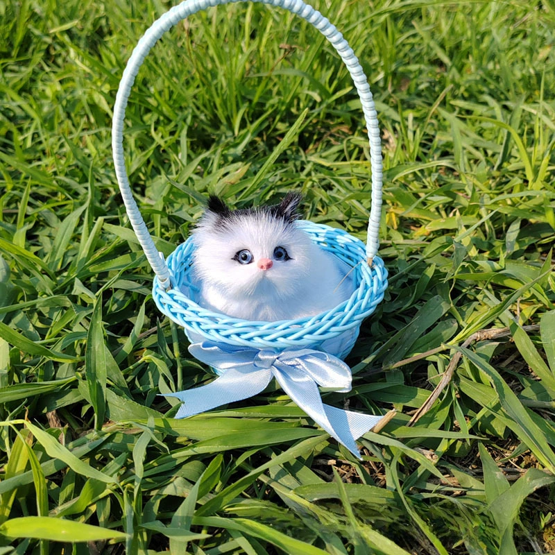 Реалистичная игрушка, корзина, модель животного
