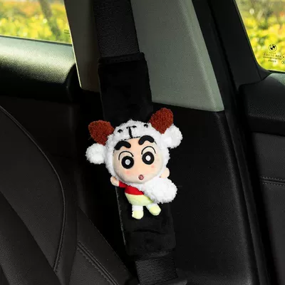 Seat belt shoulder pad, toy car interior accessory
