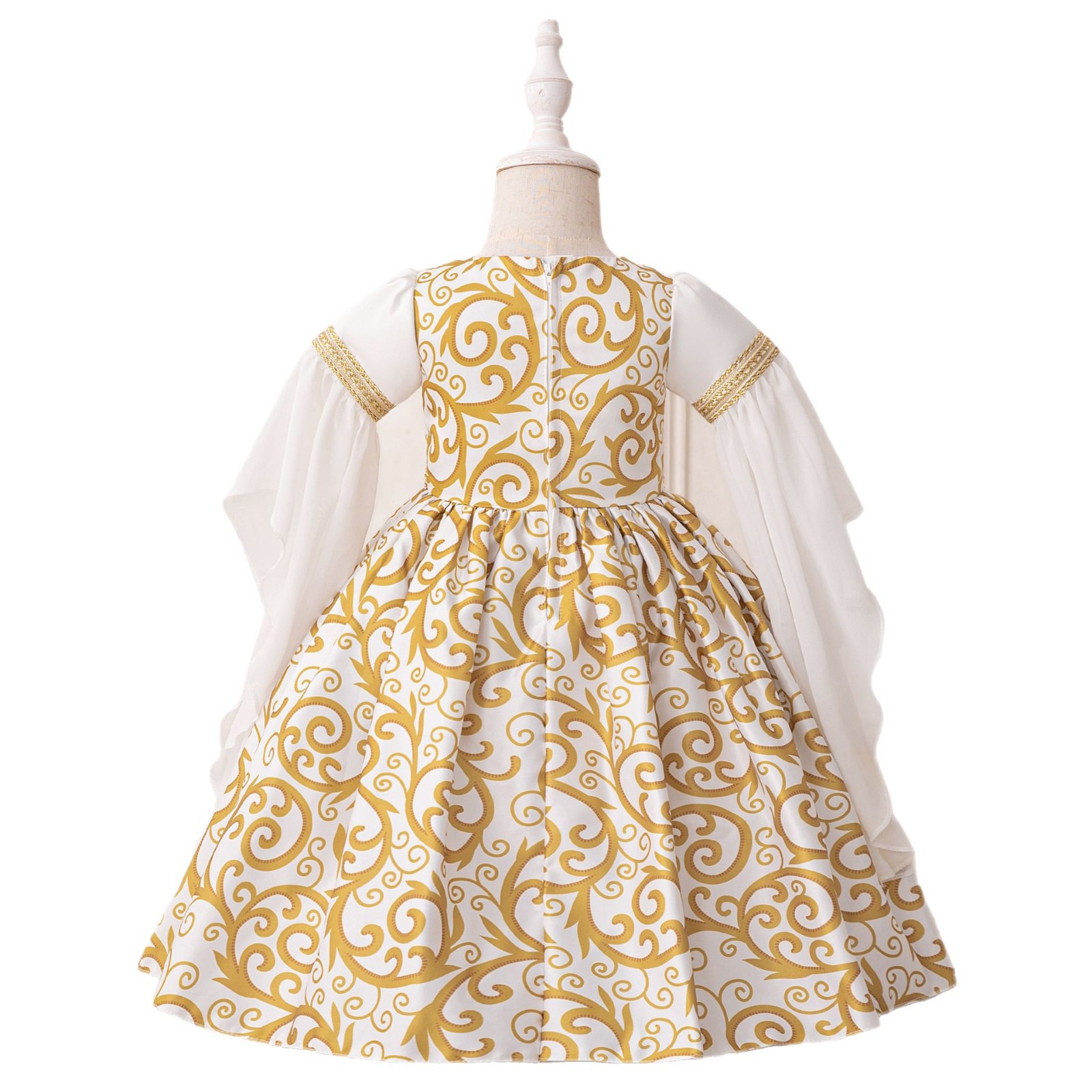 Comercio exterior nuevo vestido de vacaciones vestido de princesa vestido vestido de niños vestido blanco vestido vestido de manga larga image 6