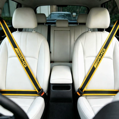 with logo, high-quality nylon | Car seat belt
