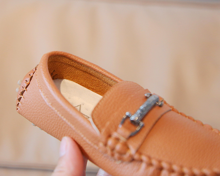 Korean version of one foot pedal Lefu casual bean shoes, new autumn 2022 boys and children's shoes_voghion.com