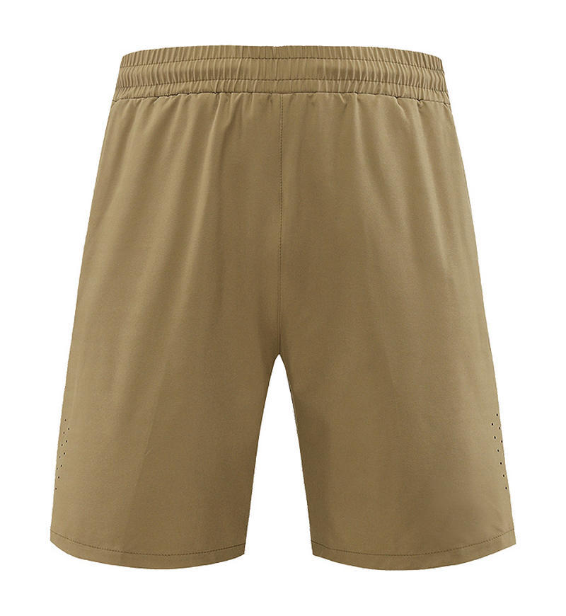 Pantalones cortos deportivos transfronterizos para hombres, verano, secado rápido, entrenamiento transpirable, baloncesto, pantalones deportivos para correr, pantalones cortos perforados con láser de cinco puntos