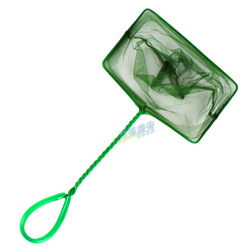 Aquarium children's fishing tank hand-made fishing net small fish net twist fishing aquarium square green fishing net