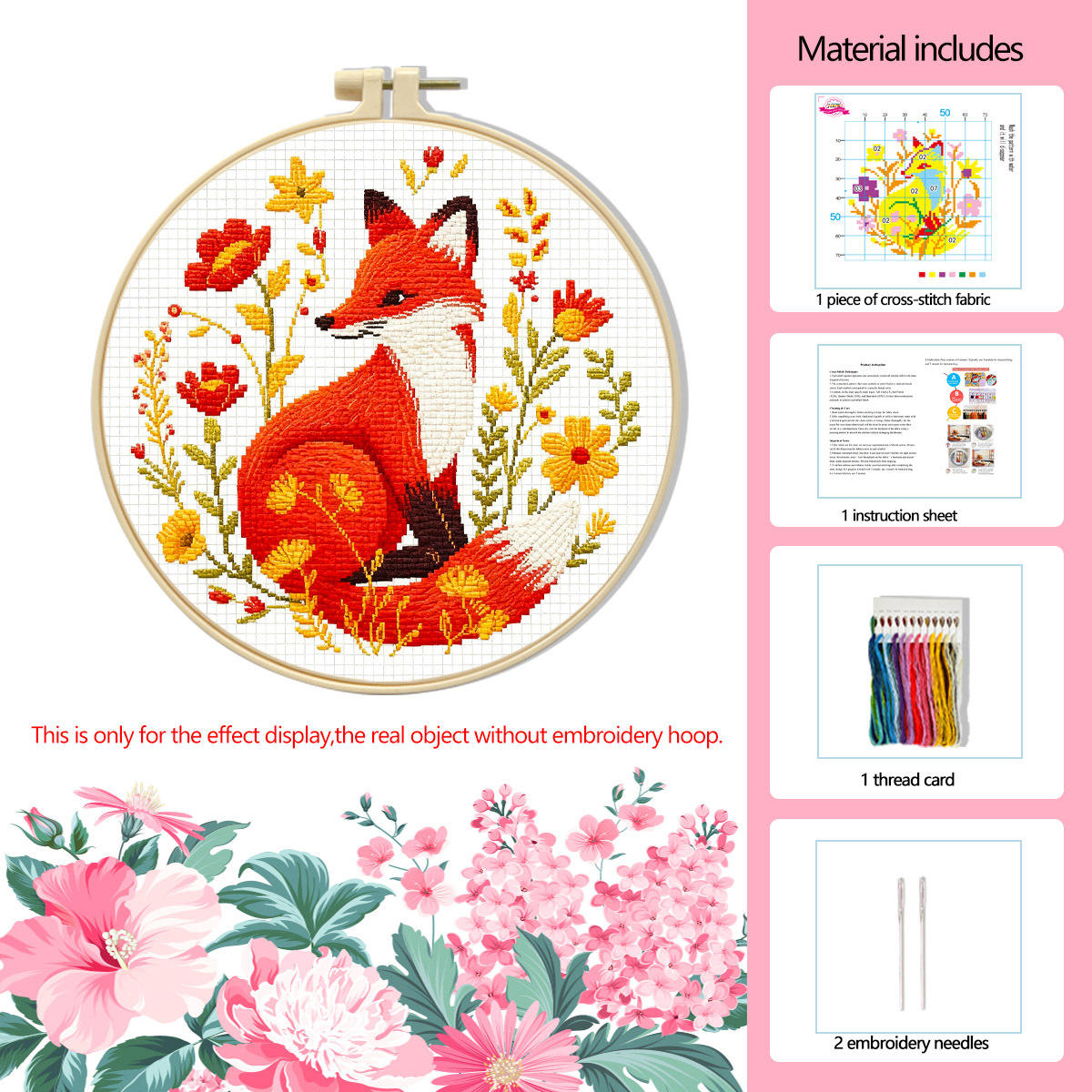 Cuento de hadas Little Fox-Base Needle Material Pack