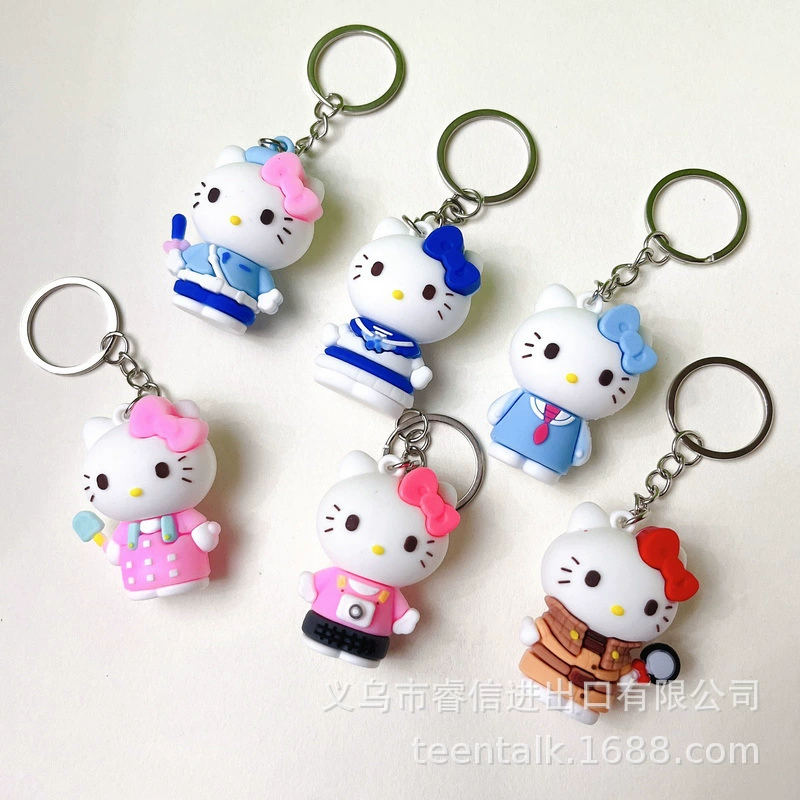 Hello kitty, карикатурный креатив ключодержа, подвеска, кот, подарок на день рождения
