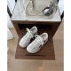 Caddy ~ Leather Casual Sports Training Shoes Women's 2024 Summer New Vintage Forrest Gump Shoes Board Shoes
