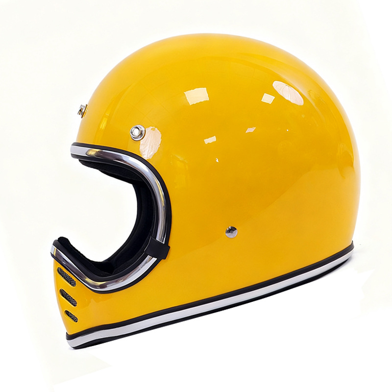 Japanese-Style Pointed Helmet Retro Cruiser Rider Helmet Motorcycle Scooter Fiberglass All-Season Space Full-Face Helmet