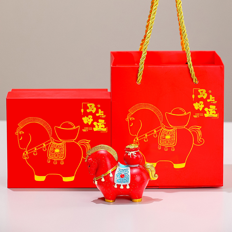 creative national fashion horse office decorations desktop gift chinese zodiac decoration new horse year gift new year gift gift