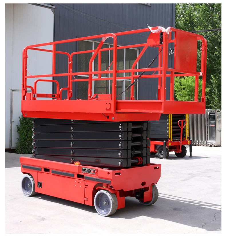 Self-Propelled Lift Platform, Small Aerial Work Vehicle, Outdoor High-Altitude Work Vehicle, Electric Scissor-Type Self-Propelled Lift Platform