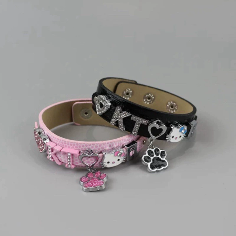 Браслет fuchsia, 2 карата, браслет с подвесками, кнопочное застёжка, лапа и сердце