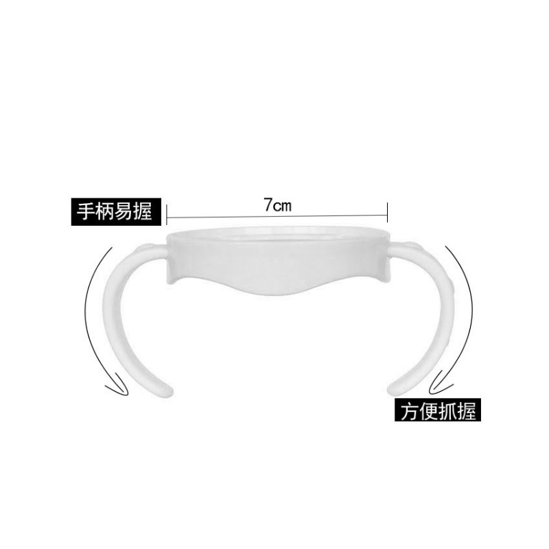 Nuevo estilo adecuado para Xin anyi natural serie nativa boca ancha botella de alimentación de vidrio mango PP manija de la botella de alimentación