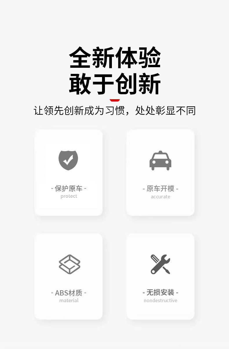 26Tank300 sports rear spoiler modification parts, top wing, stabilizer wing, rear spoiler, side wing panels, exterior decoration