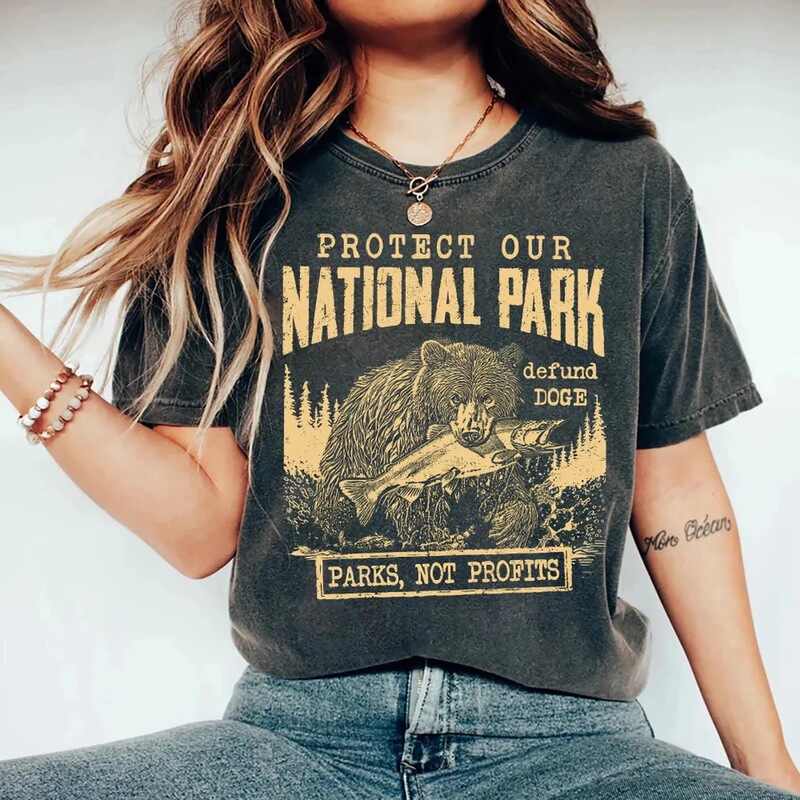 Protect the Park Bear T-Shirt Bella Canvas Unisex T-Shirt Clothing Graphic Short Sleeve Shirt Unisex Protect the Park Bear T-Shirt Bella Canvas Unisex T-Shirt Clothing Graphic Short Sleeve Shirt Unisex