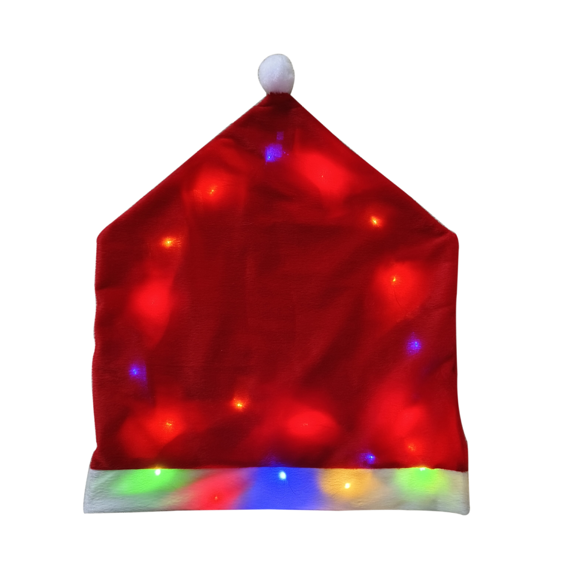 2024 transfronterizo nuevo estilo de silla luminosa de Navidad cubierta de lámpara luminosa cubierta de respaldo de Santa Claus suministros de Navidad