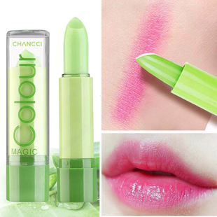 Temperature-sensitive color-changing lipstick Aloe Vera Gel Lip Balm moisturizing moisturizing moisturizing female student lip protection anti-cracking pregnant women available