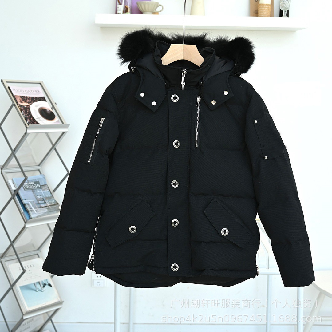 Cross-Border Foreign Trade down Jacket 05 Model for Women, 06 Model for Men, 3Q Fox Fur Parka Coat