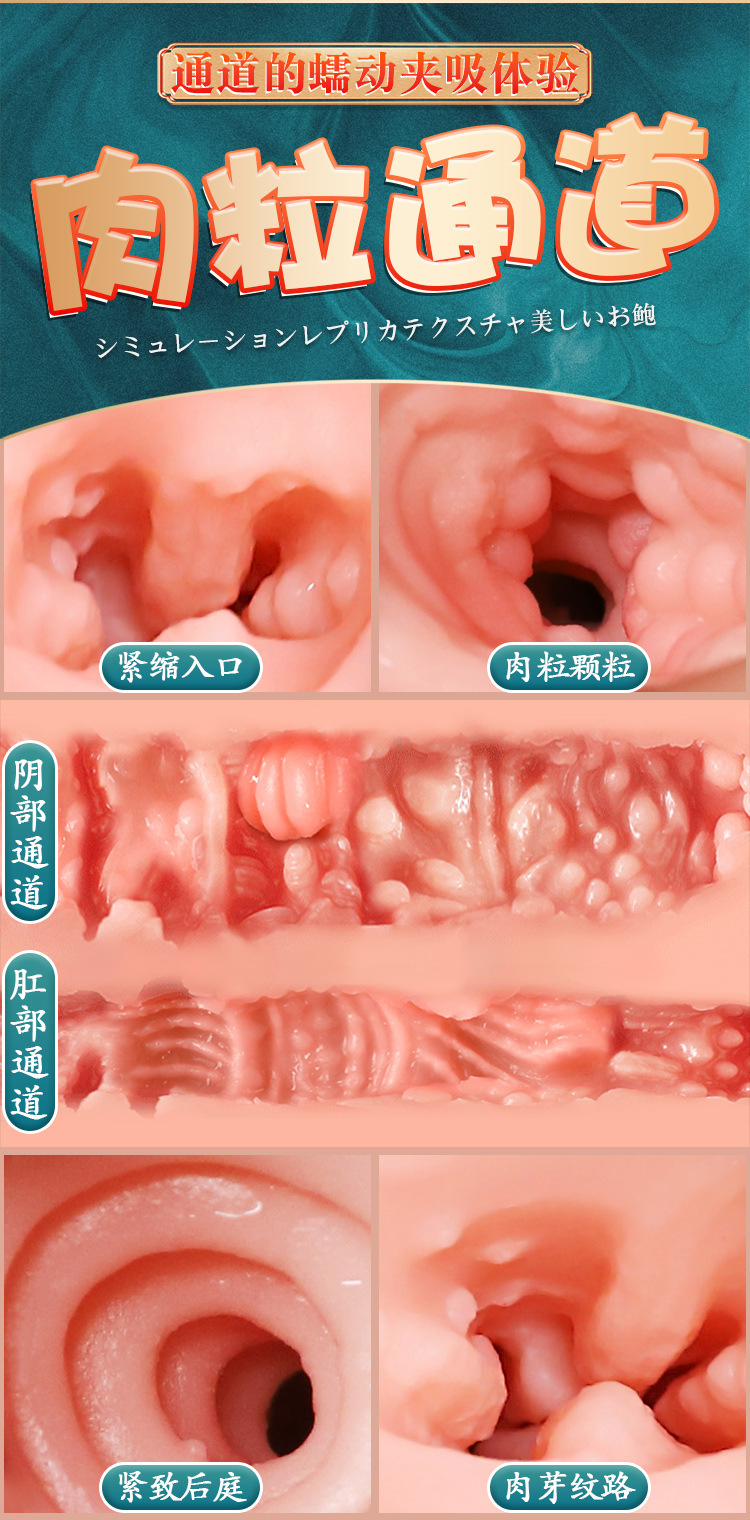 Male Masturbation Half-Body Vaginal Buttocks Replica in TPE, Manual Use, Flesh Tone — detail image 8
