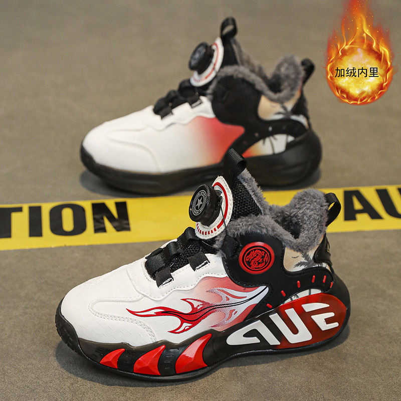 Primavera y verano calzado deportivo para niños niñas niño botón zapatos para correr malla transpirable zapatos casuales para niños grandes zapatos de baloncesto