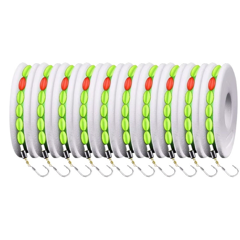 Traditional seven-star fishing line set suit double hook fishing single hook fishing float fishing hook fishing line tied full set of finished products