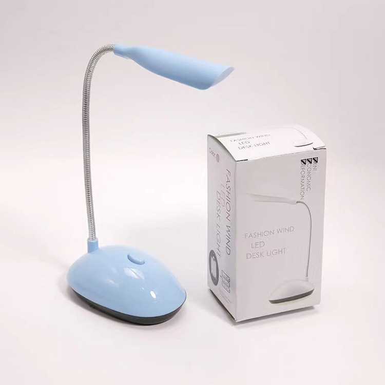 Protección de los ojos aprendizaje regalo pequeña lámpara de mesa plegable batería creativa dimmable escritorio noche luz dormitorio LED lámpara de mesa lote