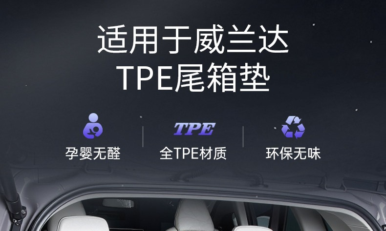 Suitable for 2026 Toyota Wildlander TPE trunk mat, foot mat, modified car interior decoration accessories