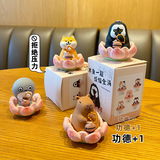 Оригинальный буддийский лотос удачи, деревянная рыба, трехцветочный кот, свинья, автомобиль, украшение для дома, игрушка-кукла из смолы