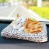 Orange bamboo charcoal sleeping cat