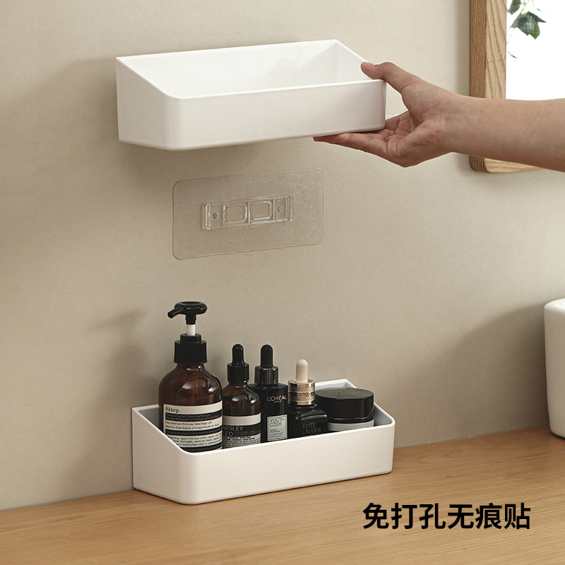 Frost Mountain Punch-Free Wall Rack Bathroom Toilet Washstand Load-Bearing 3kg Seamless Wall-Mounted Storage Rack