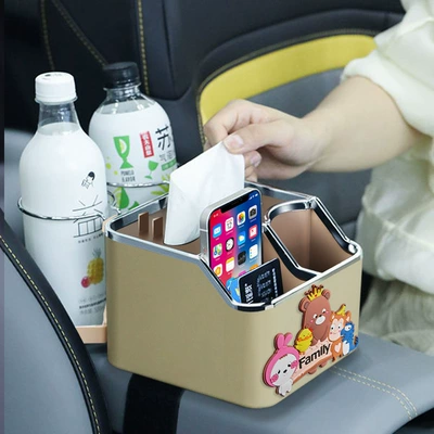 Car tissue box/set box car tissue - large-family-beige