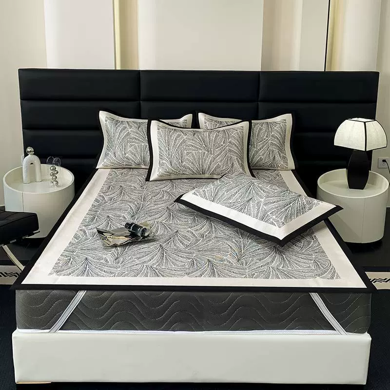 2025新款数码印花冰丝席冰藤软席