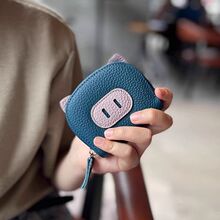 新款趣味卡包女式可爱小猪零钱包多卡位证件包卡通小巧大容量卡套