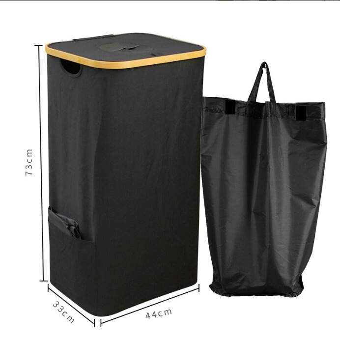 Amazon 100L bottle storage basket trash can large with lid foldable beverage bottle recycling bin with internal bucket