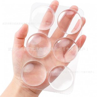 Amazon Silicone Transparent Anti-collision Sticker New Thickeneded Door Handle Bathroom Buffer Silent Anti-collision Pad Rubber Sticker