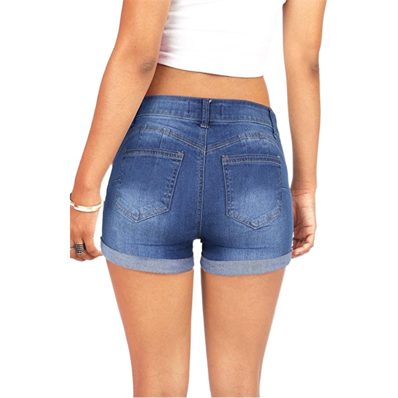 Europa y América eBay AliExpress deseo verano nuevas mujeres Denim shorts flanger pantalones calientes moda image 1