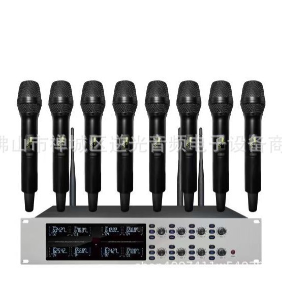 一拖八专业无线会议室手持话筒腰包头戴领夹专业演出麦克风