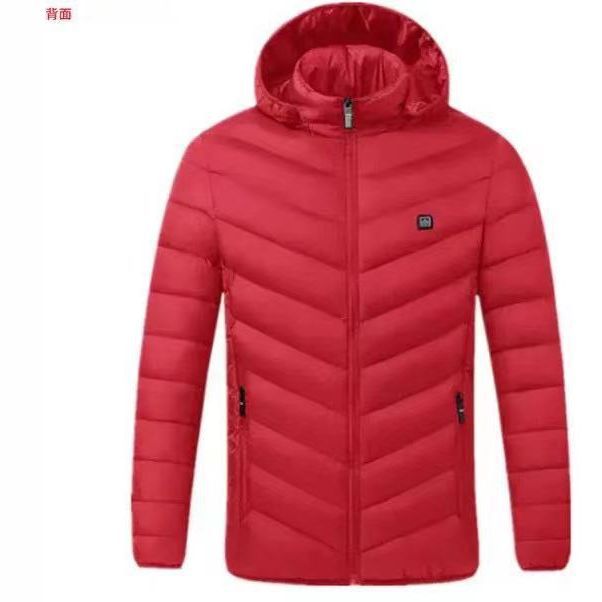 En stock calefacción de invierno de algodón acolchado ropa transfronteriza exclusiva para nuevo inteligente caliente temperatura constante encapuchado soporte collar de algodón acolchado ropa venta directa de fábrica