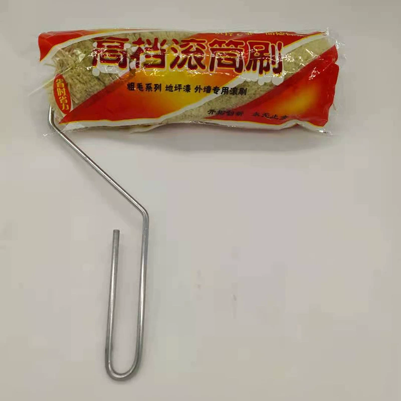 Хлопковая валичная кисть с железной ручкой для внутренних и наружных работ, хлопковая валичная кисть с железной ручкой, оптовая продажа хлопковых валиков для покраски.