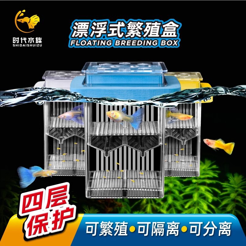 Peacock breeding box fish tank isolation box floating small fry small fish juvenile fish mother fish acrylic incubator