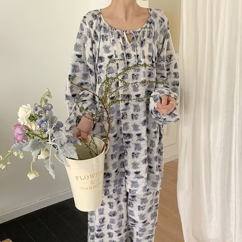 HX2421 대형슈트+머리끈-회색바닥동물