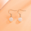 Universal sophisticated earrings, cat's eye, 2022 collection, Japanese and Korean, simple and elegant design