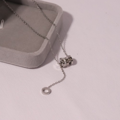 Korean Style Fashion New Small Waist Tassel Lockchain Necklace for Women Elegant and Charming, Versatile and Fashionable Collar Chain for Commuting