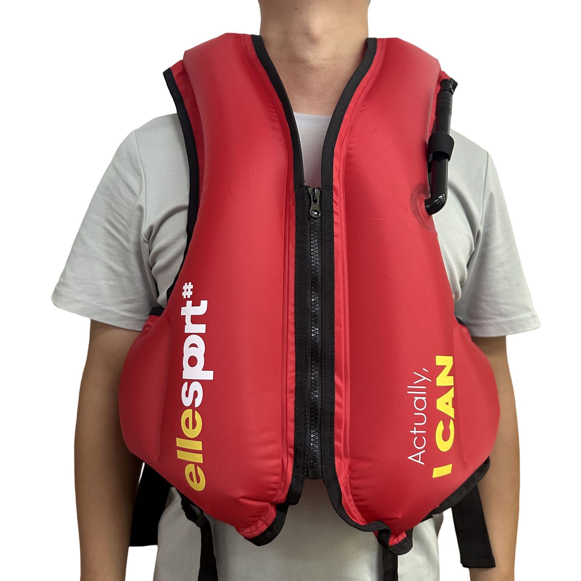 跨境热销便携式充气救生衣儿童成人游泳漂流冲浪水上救生衣