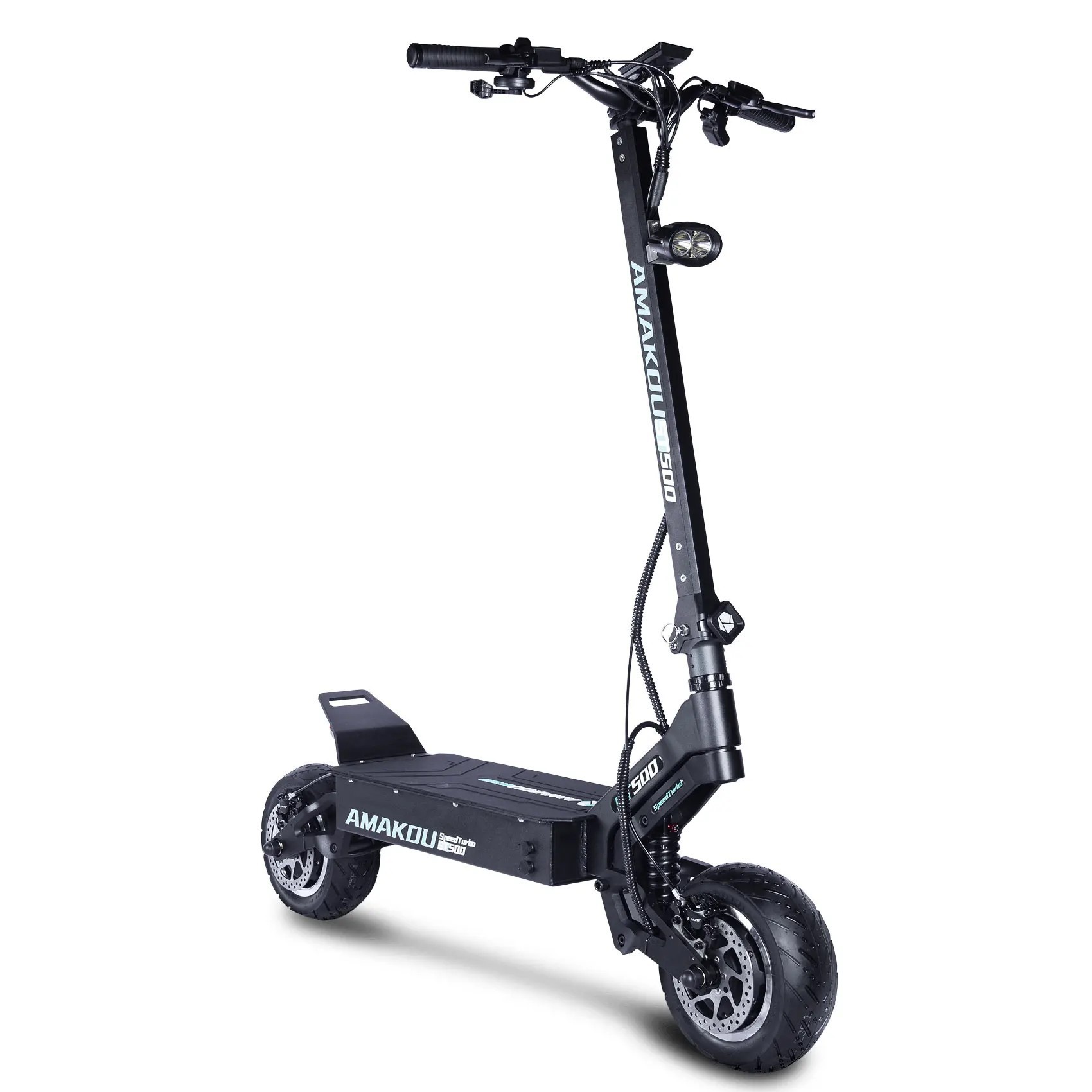 Retuol 11-Inch Two-Wheel Dual-Drive High-Speed Off-Road Electric Scooter Foldable Portable One-Piece Riding Accessory