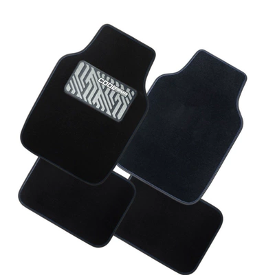 Universal Foot Pad car floor mats, dirt-resistant - cyber-gray-black